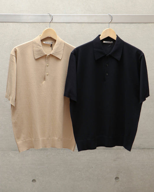 SUPER HIGH GAUGE COTTON KNIT POLO