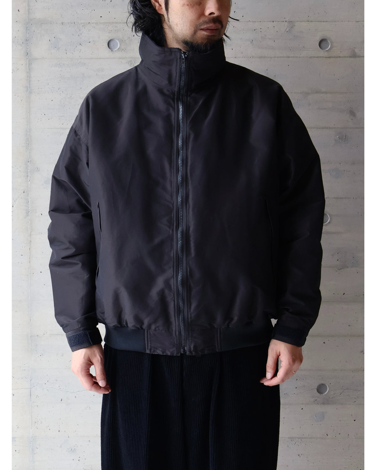 コットンシルク トラックジャケット BROWN