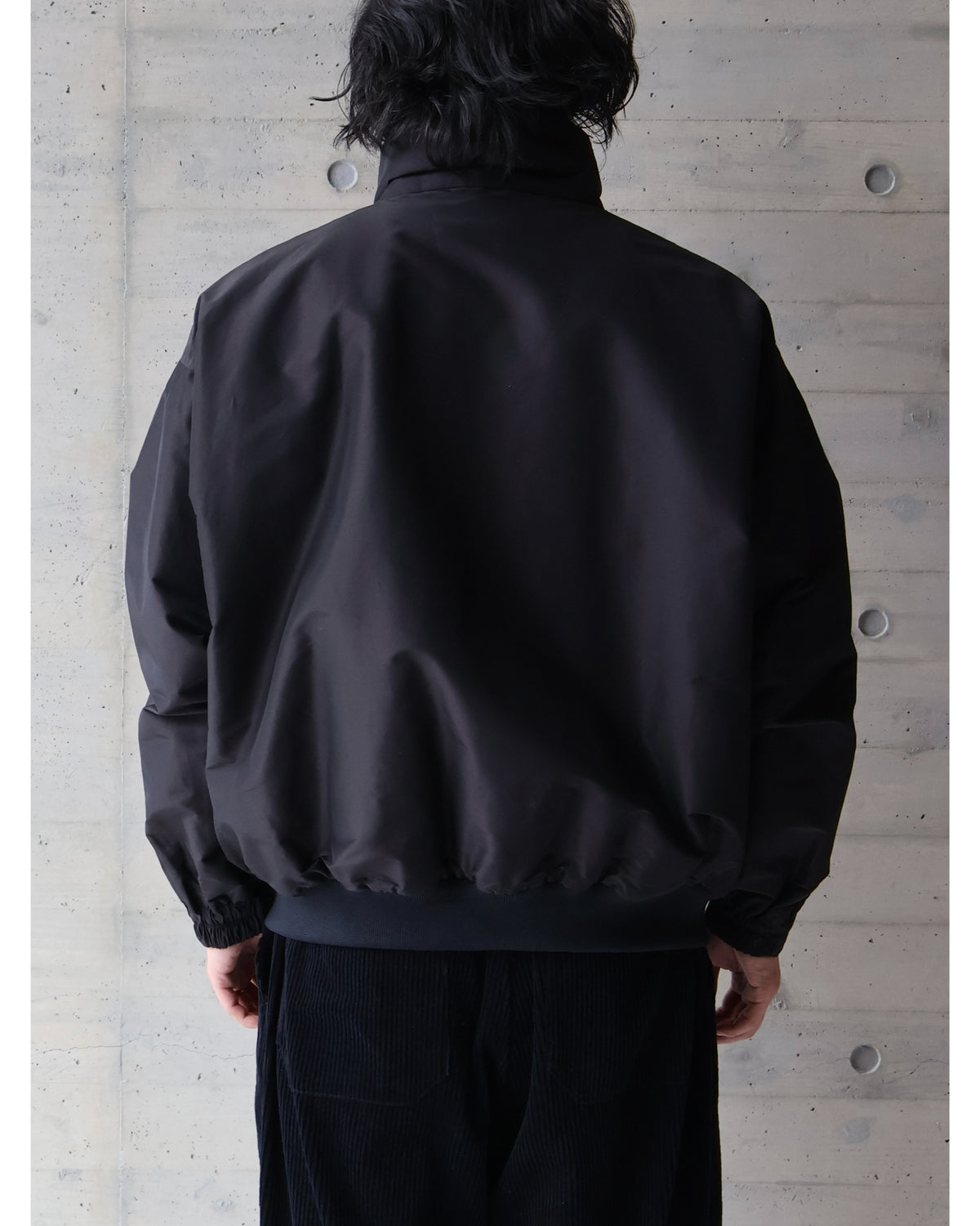 コットンシルク トラックジャケット BROWN