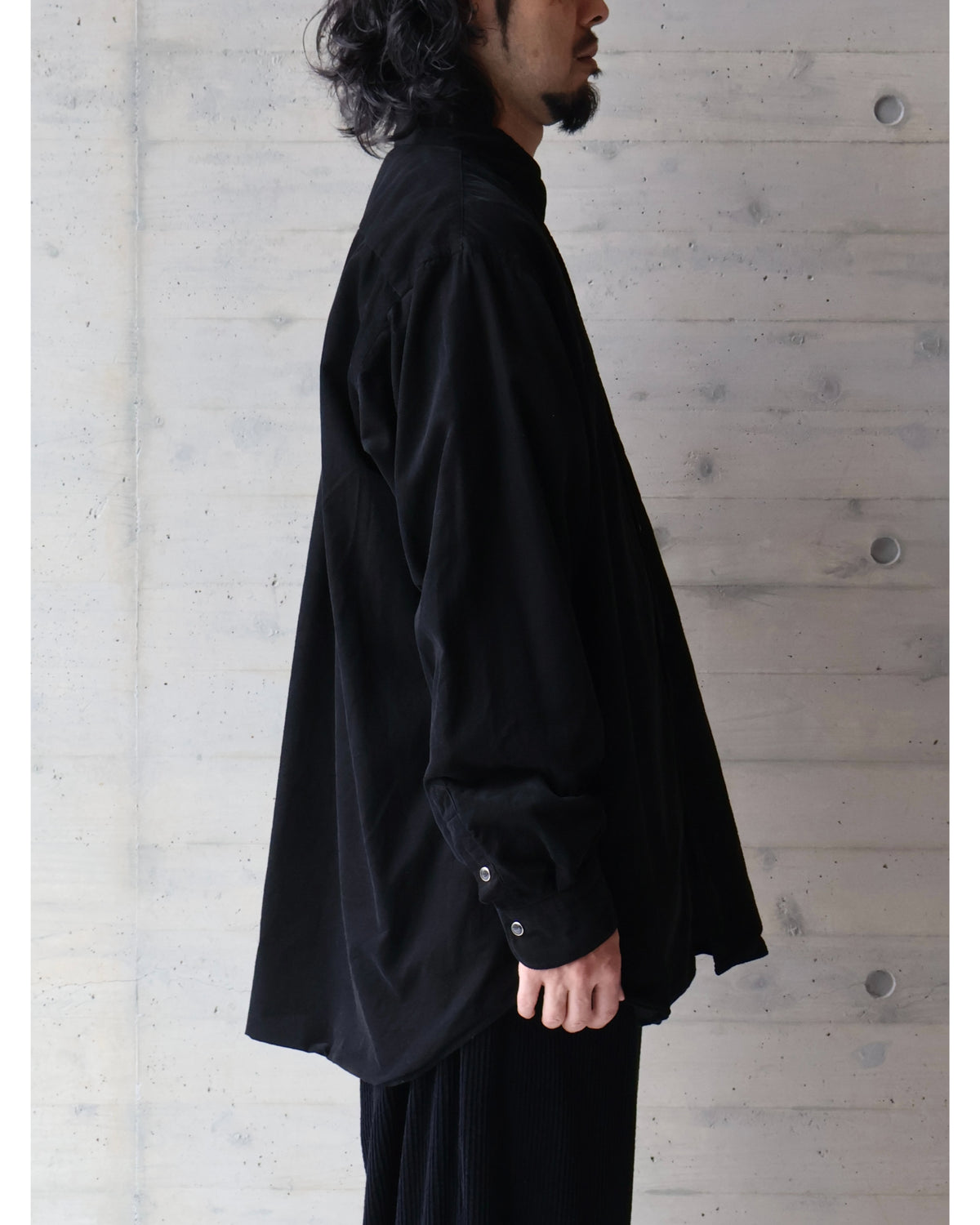 コーデュロイ コモリシャツ BLACK