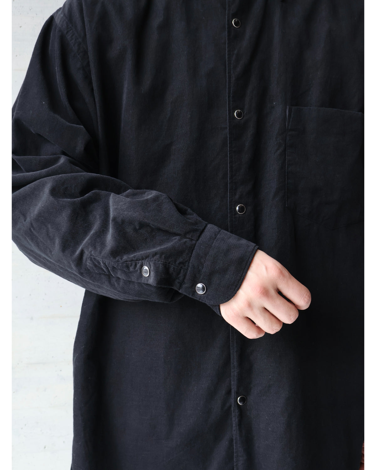 コーデュロイ コモリシャツ BLACK