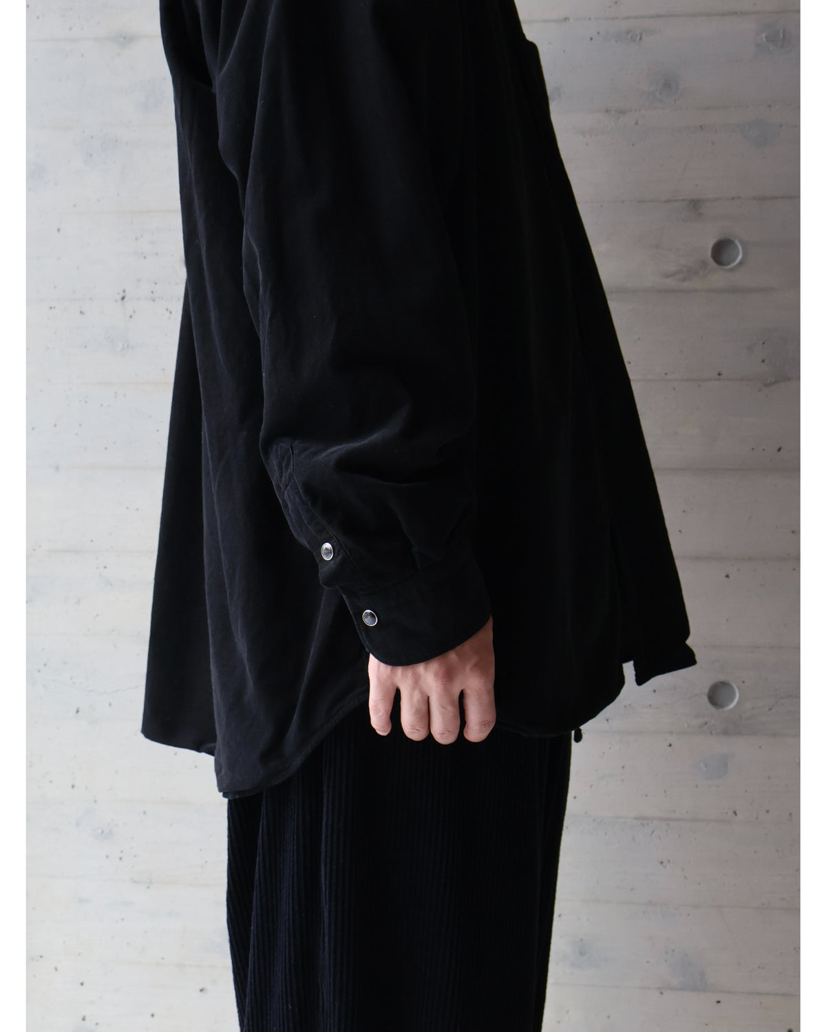 コーデュロイ コモリシャツ BLACK