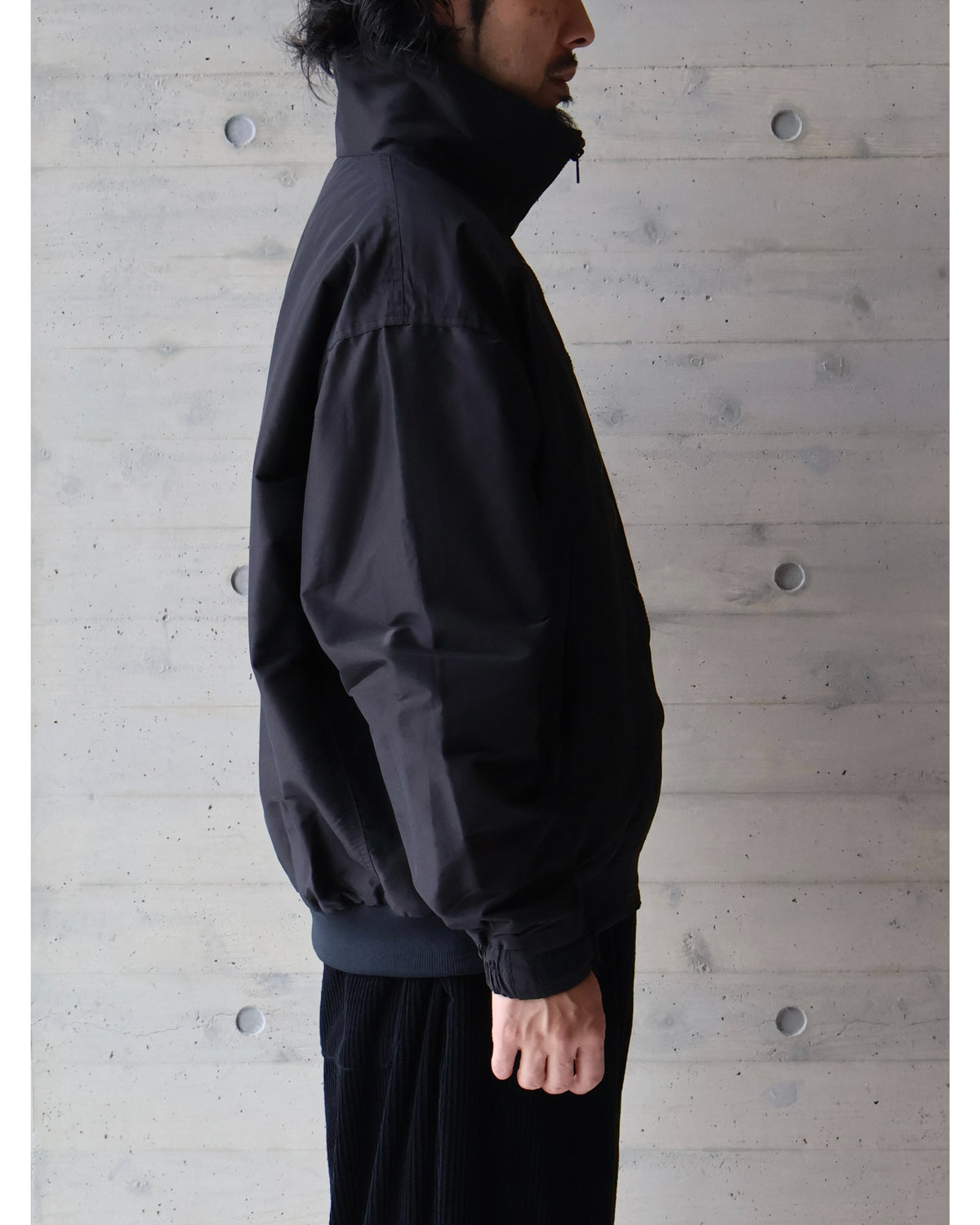コットンシルク トラックジャケット BROWN