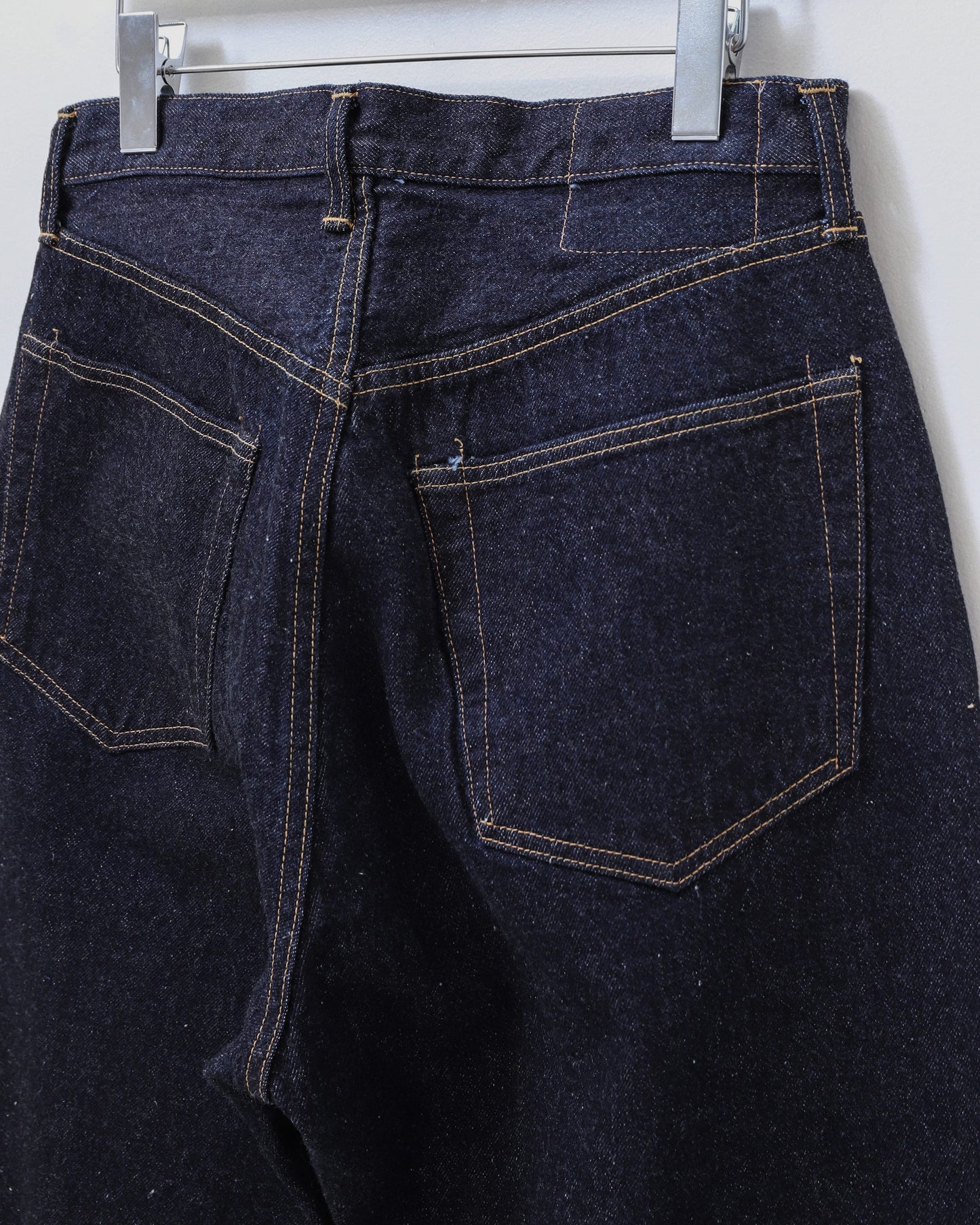 5P Zipper Front Denim Pants INDIGO ONE WASH