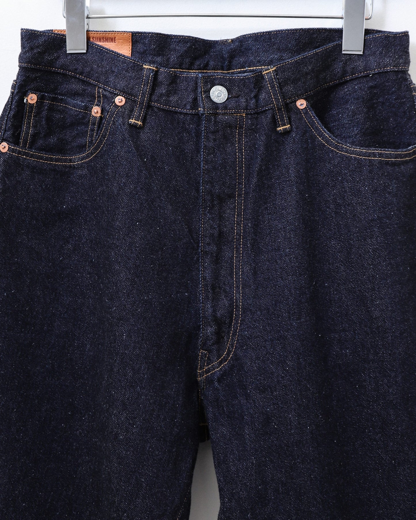 5P Zipper Front Denim Pants INDIGO ONE WASH