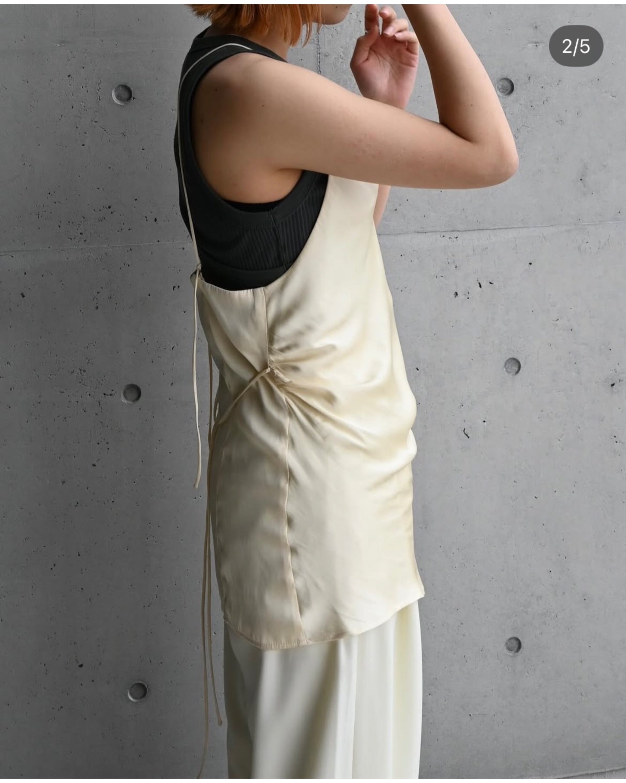 DRAPE SATIN CAMISOLE TOPS – TIME AFTER TIME