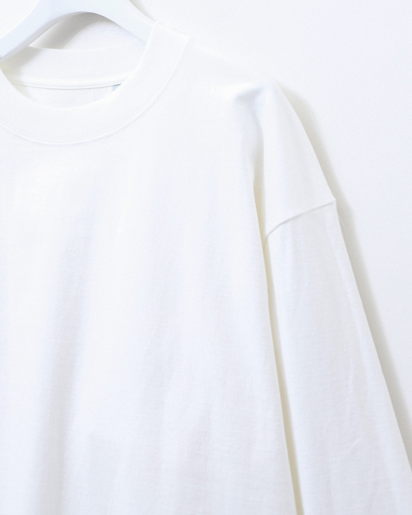 Suvin Supima Tube L/S Tee Haevy WHITE