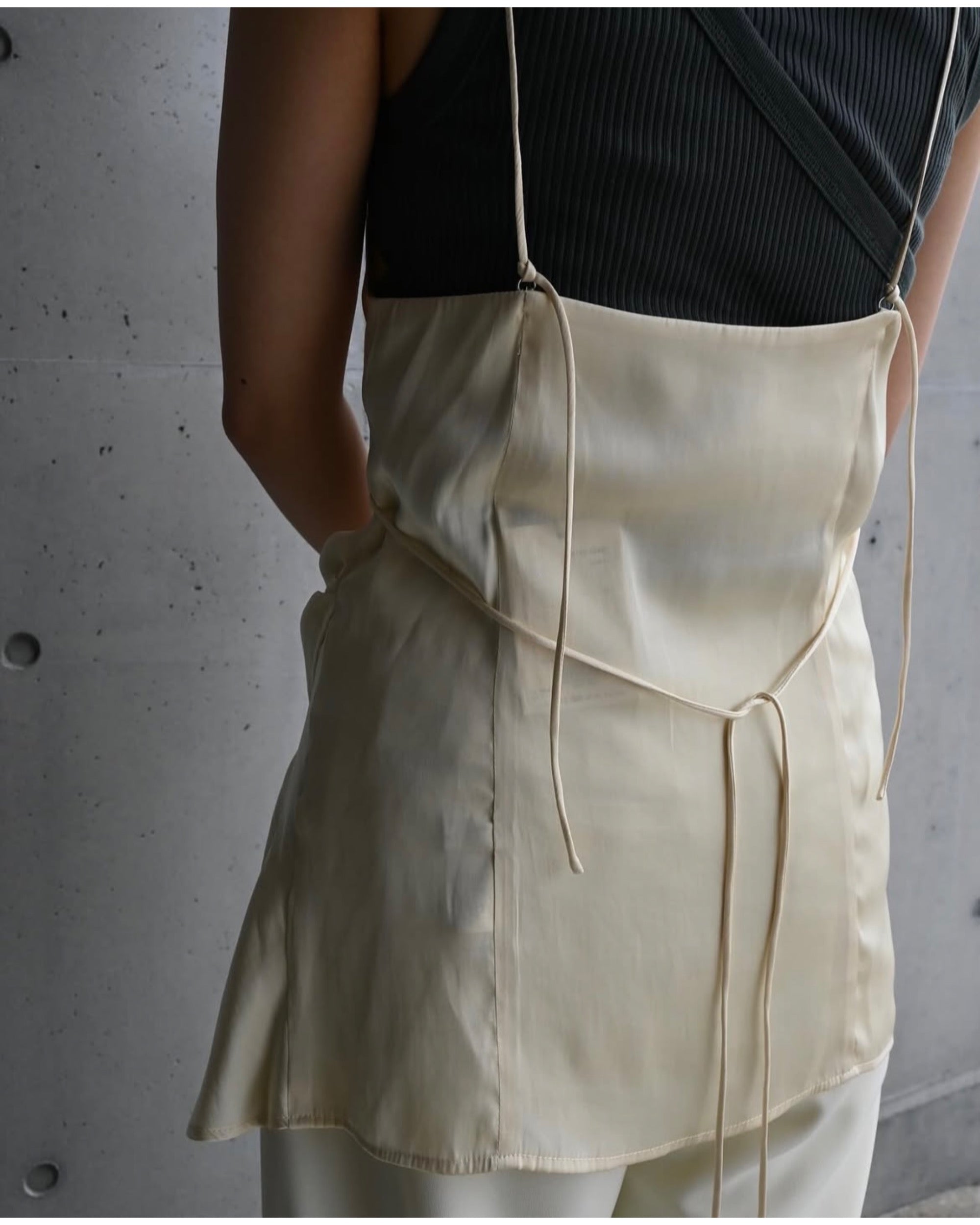 CLANE クラネ DRAPE SATIN CAMISOLE TOPS 楽天市場】【期間限定セール｜50%OFF】【CLANE | クラネ】DRAPE