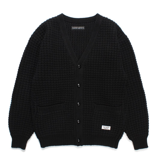 WAFFLE KNIT CARDIGAN