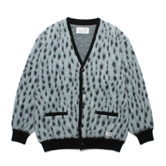 LEOPARD MOHAIR CARDIGAN