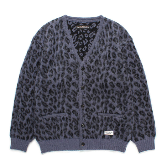 LEOPARD HEAVY MOHAIR CARDIGAN