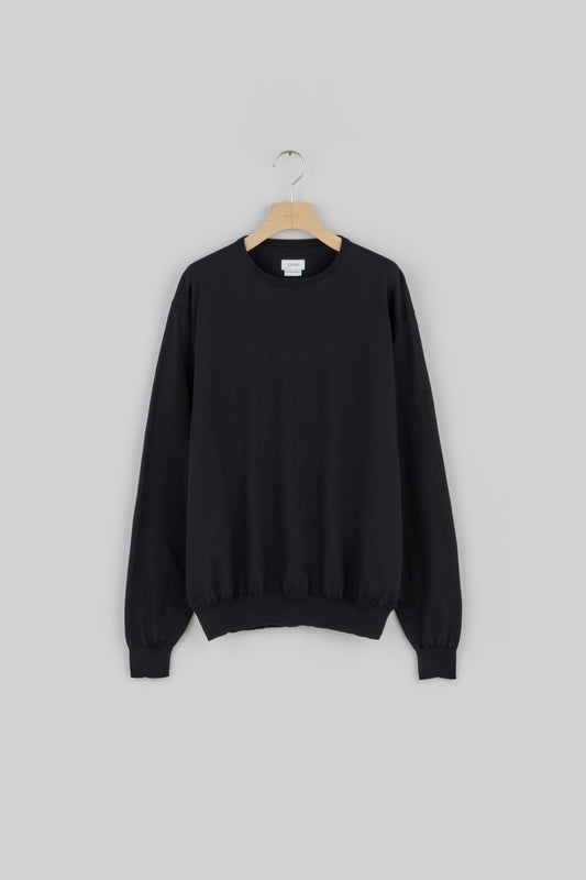 CIOTA×OKUYAMAMERIYASU Crewneck Long Sleeve Knit T-Shirts Black