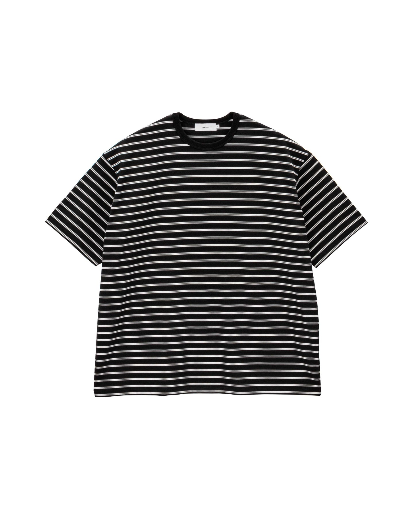 Tri Spun Border S/S Tee BLACK×WHITE