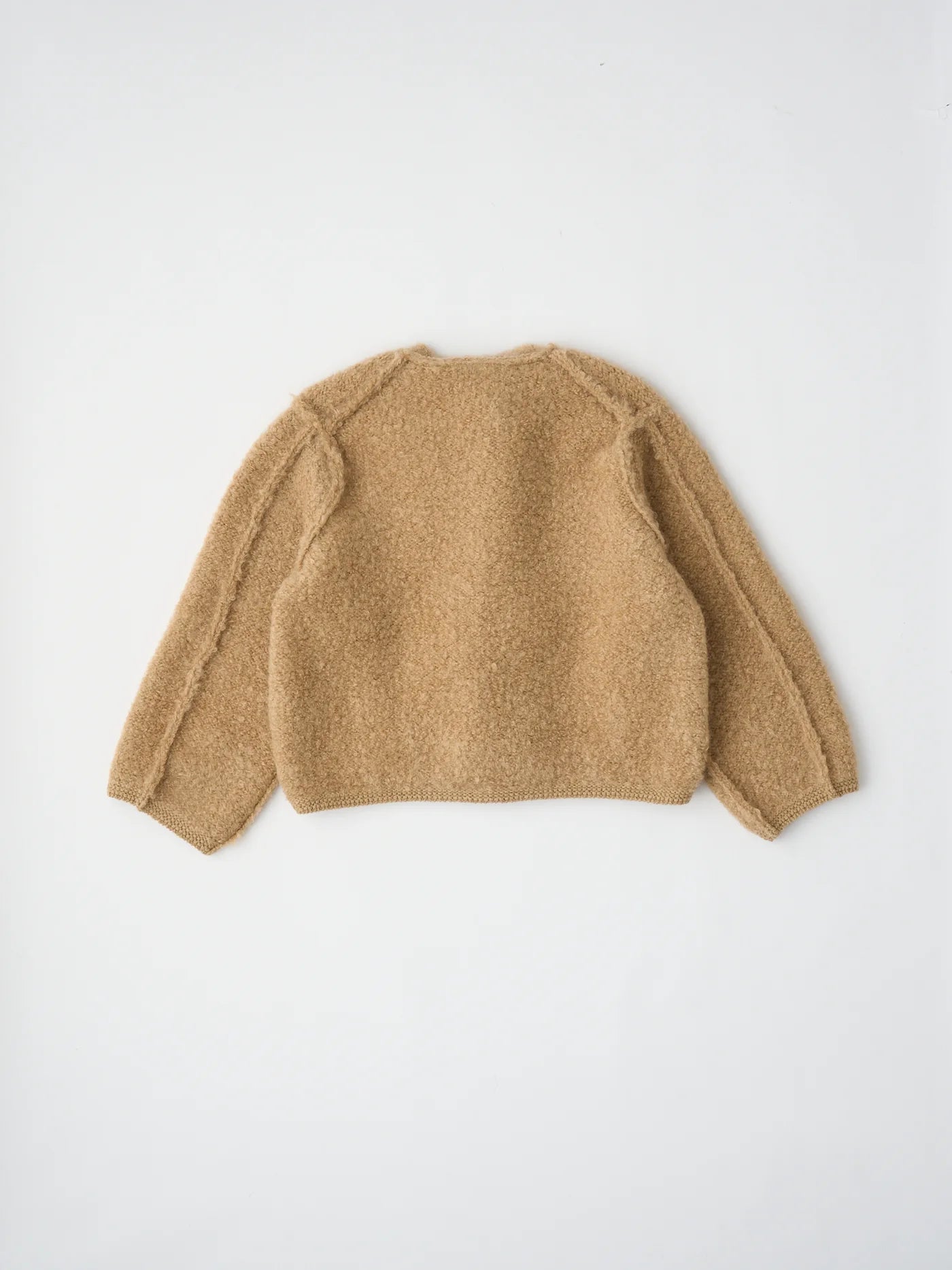 mohair & shetland wool jumbo loop knit jacket
