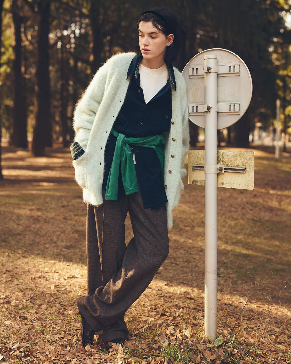 ALPACA SHAGGY KNIT CARDIGAN