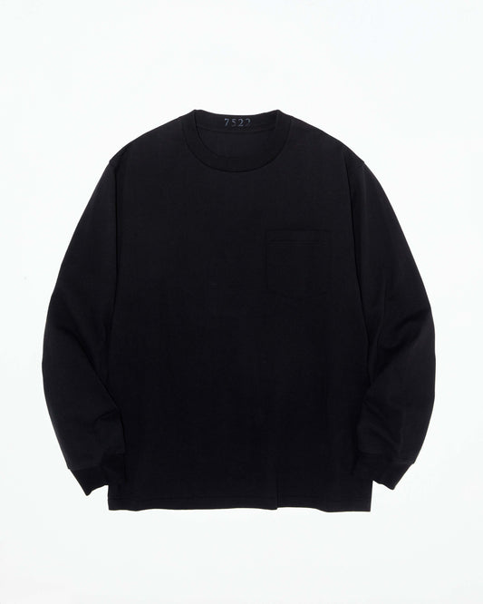 LS POCKET TEE "BLACK"