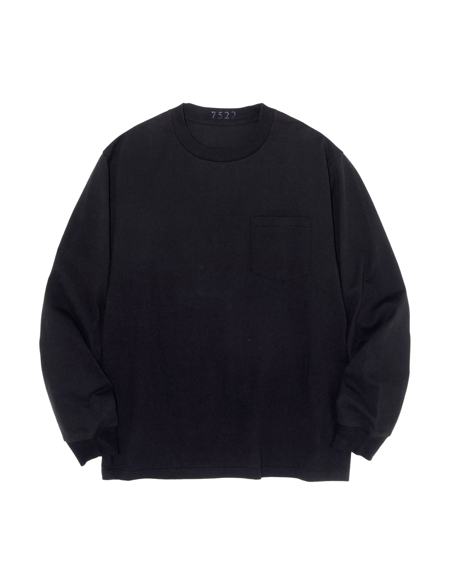 L/S POCKET TEE "BLACK"