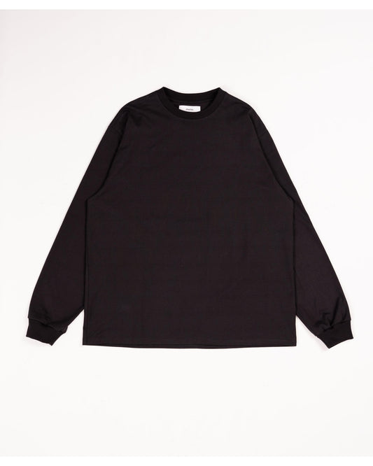 CREW NECK TEE L/S CHARCOAL