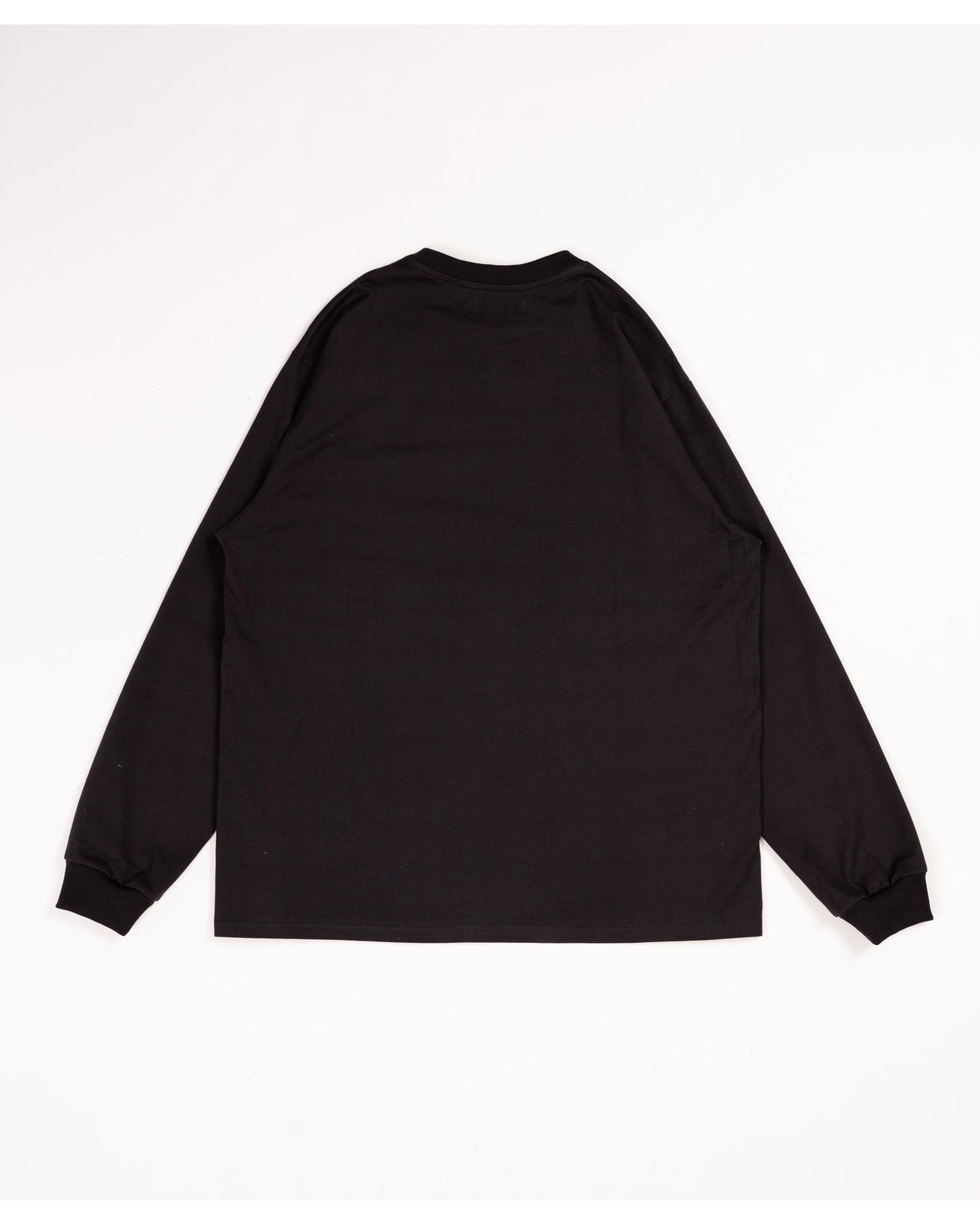 CREW NECK TEE L/S CHARCOAL