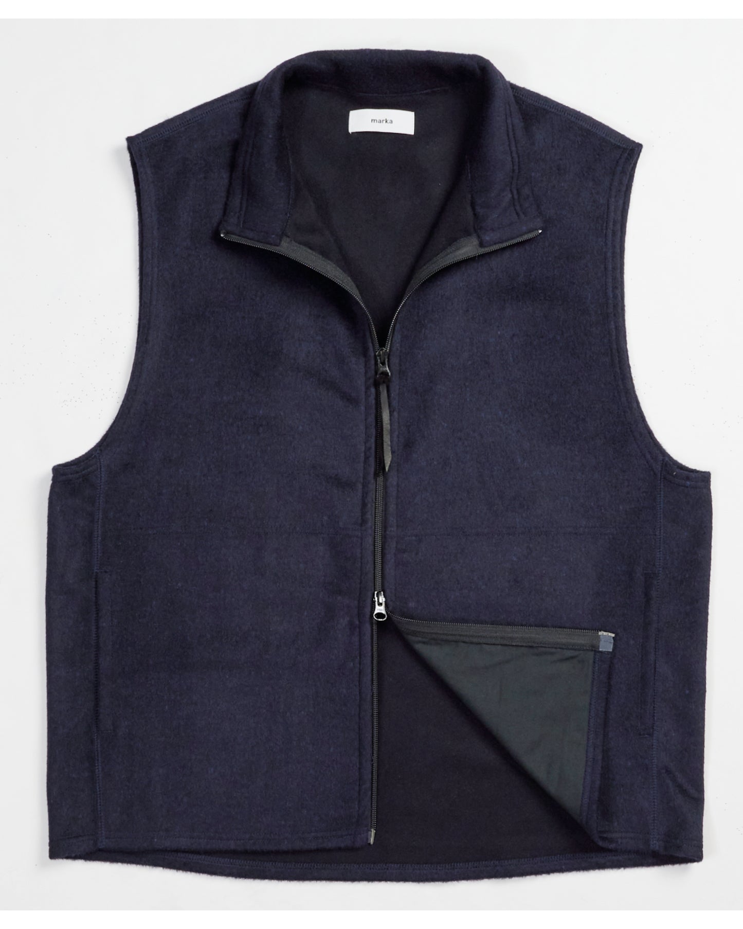 ZIP UP VEST DARK NAVY