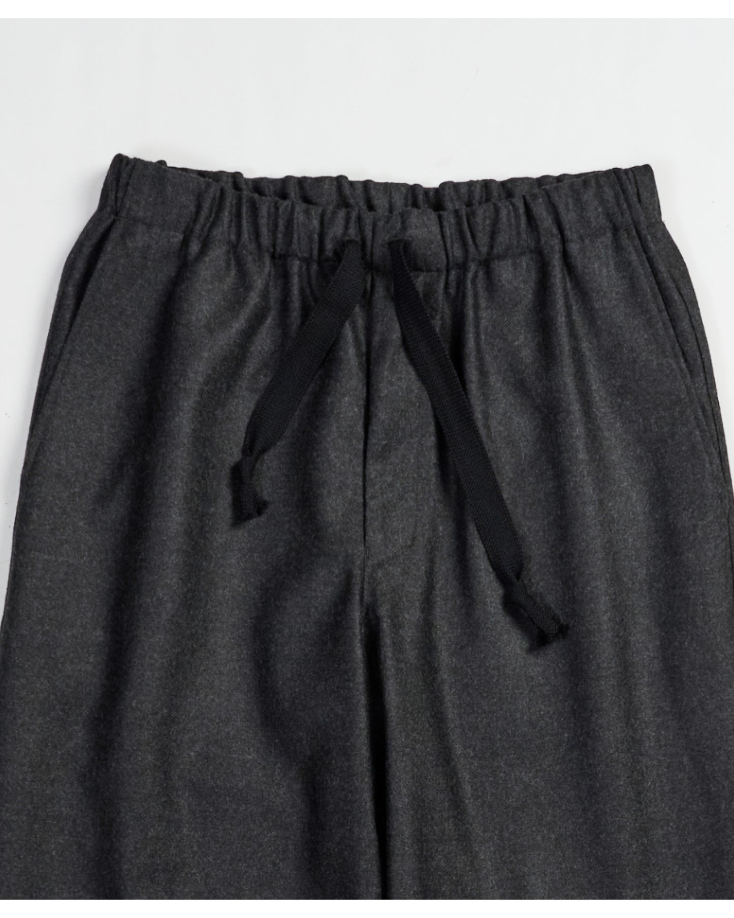 COCOON WIDE EASY PANTS TOP CHARCOAL