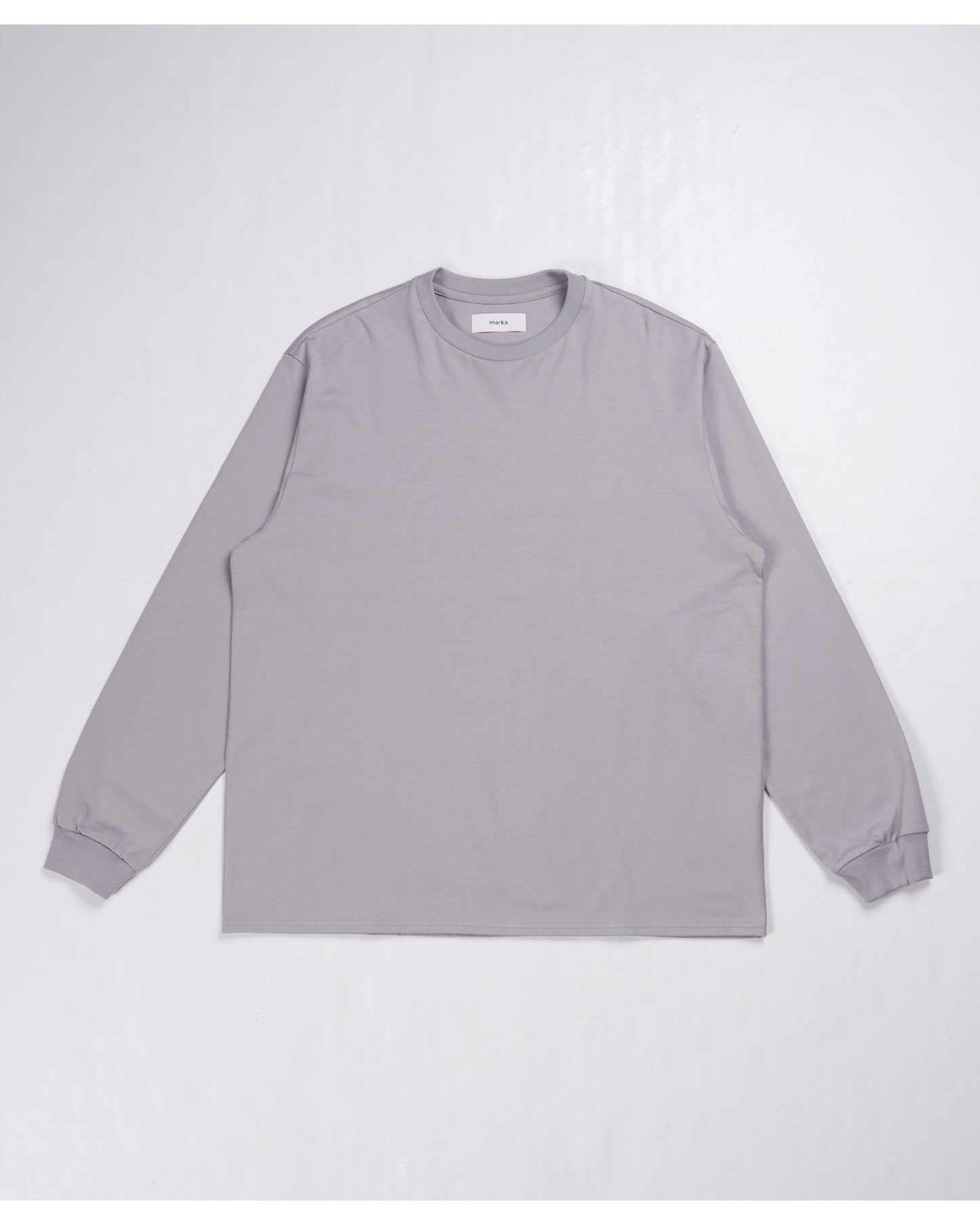 CREW NECK L/S TEE L.GRAY