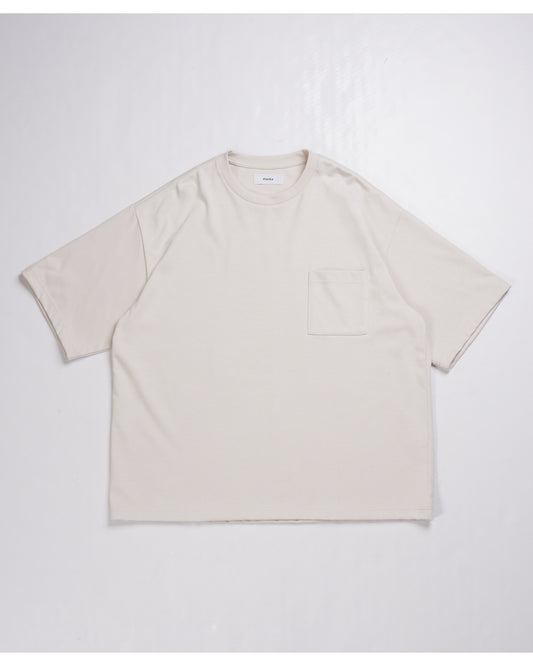 LOOSE FIT POCKET TEE OFF WHITE
