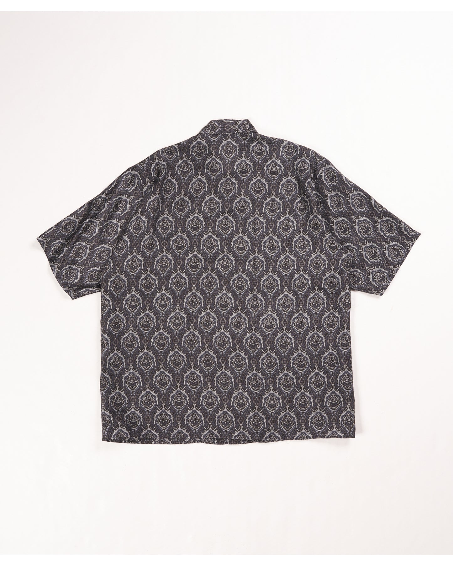 SILK OPEN COLLAR SHIRT WALL CLOTH