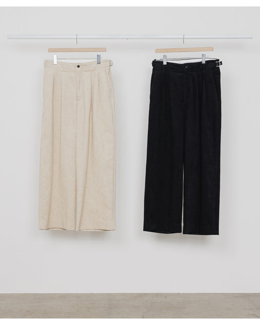 TWO TUCK MILITARY TROUSERS