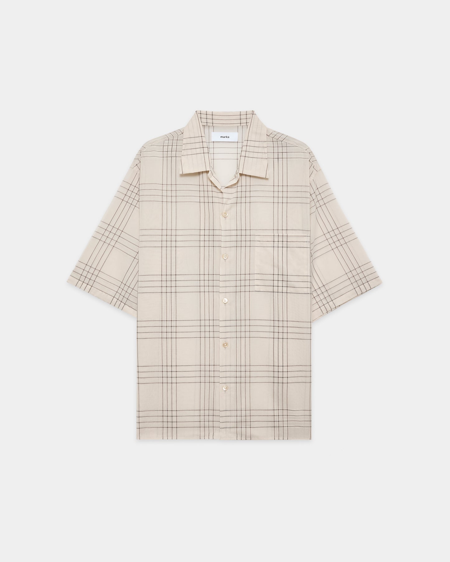 OPEN COLLAR S/S SHIRT