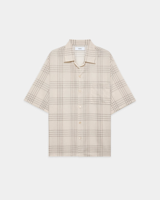 OPEN COLLAR S/S SHIRT