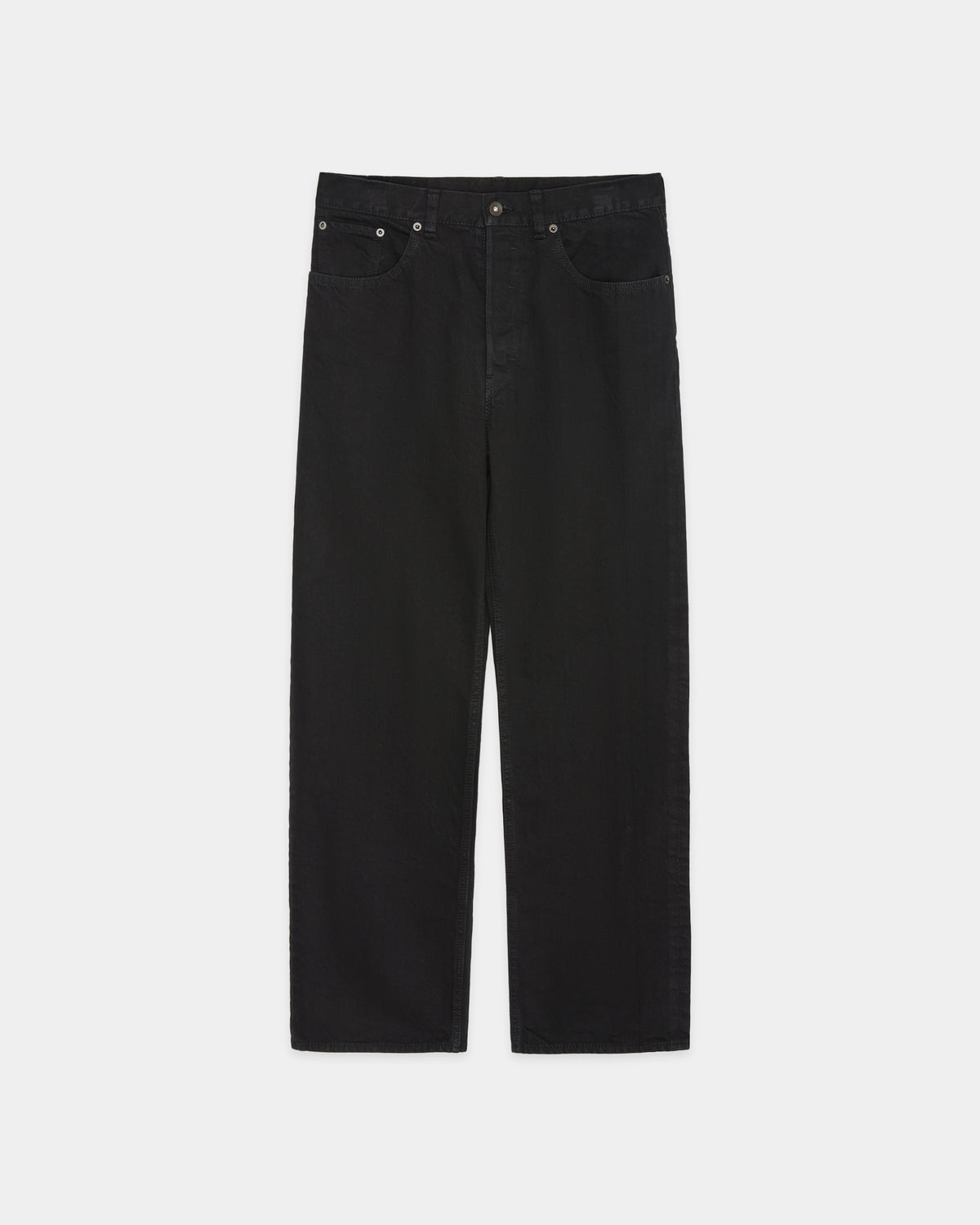 NARROW CYLINDER FIT JEAMS BLACK