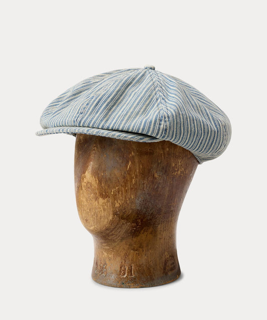 8 PNL NWSBOY-HAT CTN TICKING STRIPE