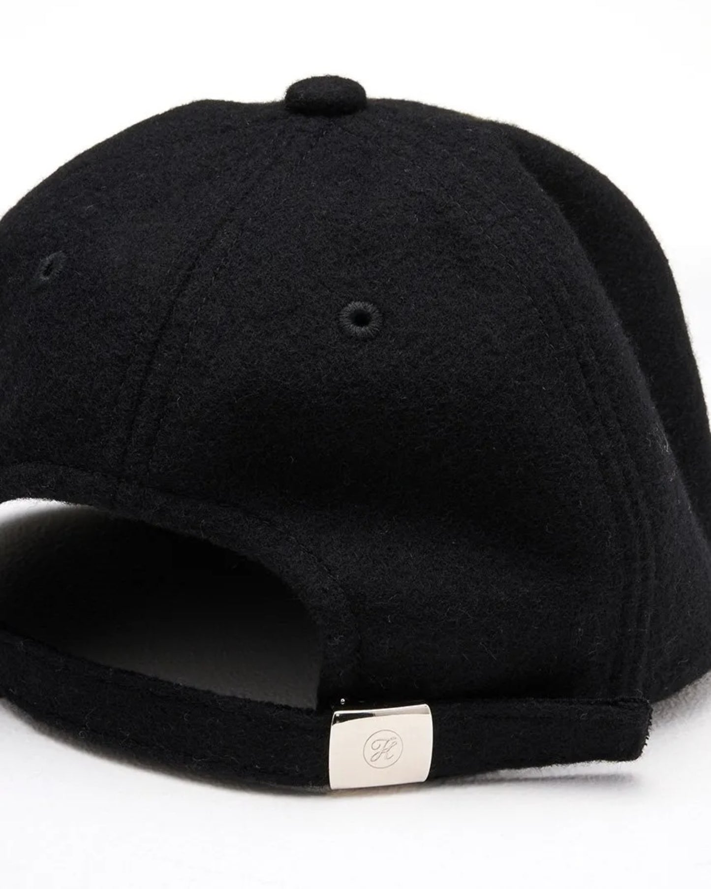 MELTON 6PANEL CAP BLACK