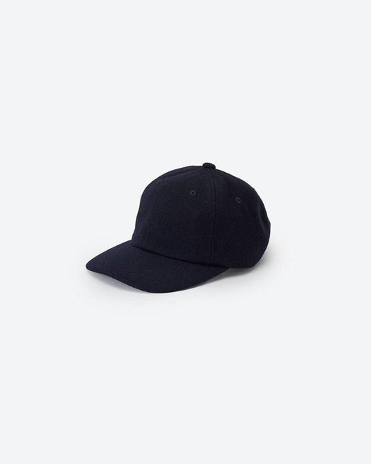 MELTON 6PANEL CAP BLACK