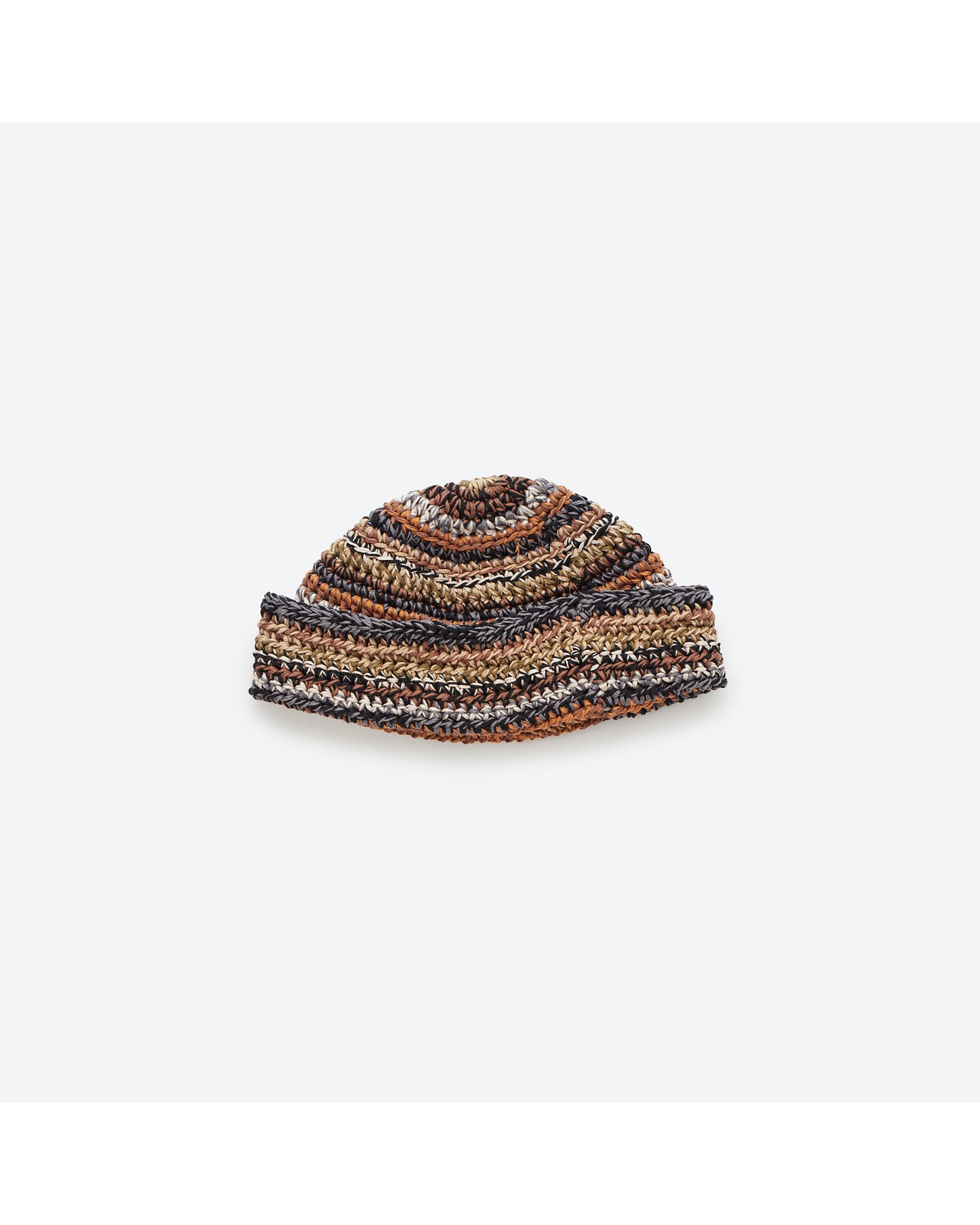 POLY COTTON HAND KNIT WATCH CAP D.MIX