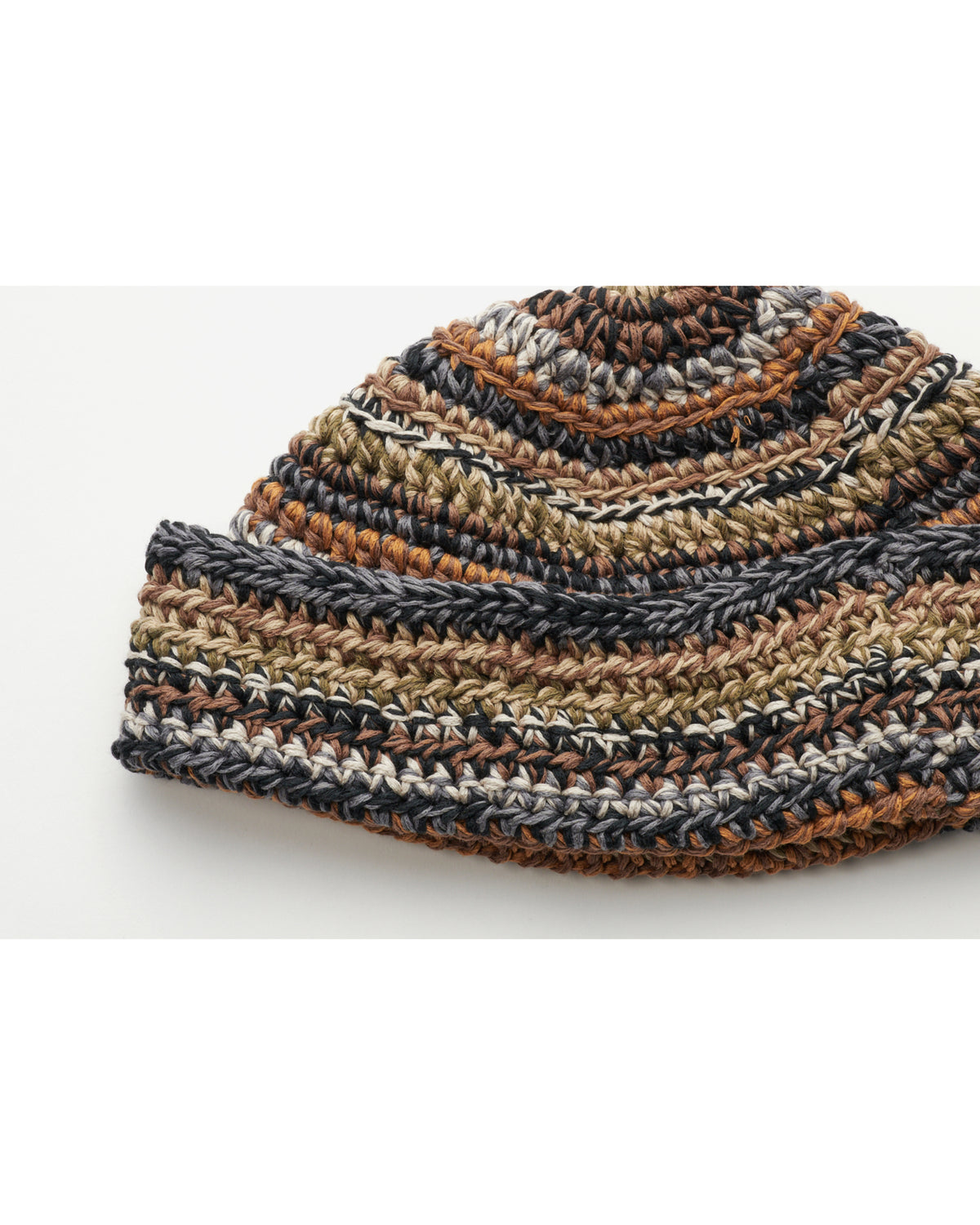 POLY COTTON HAND KNIT WATCH CAP D.MIX
