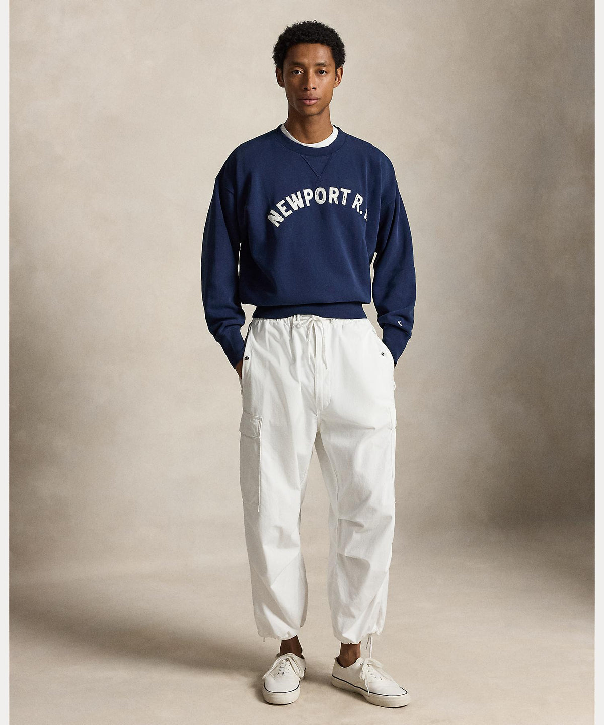 VINTAGE FIT GRAPHIC CREW NECK SWEAT