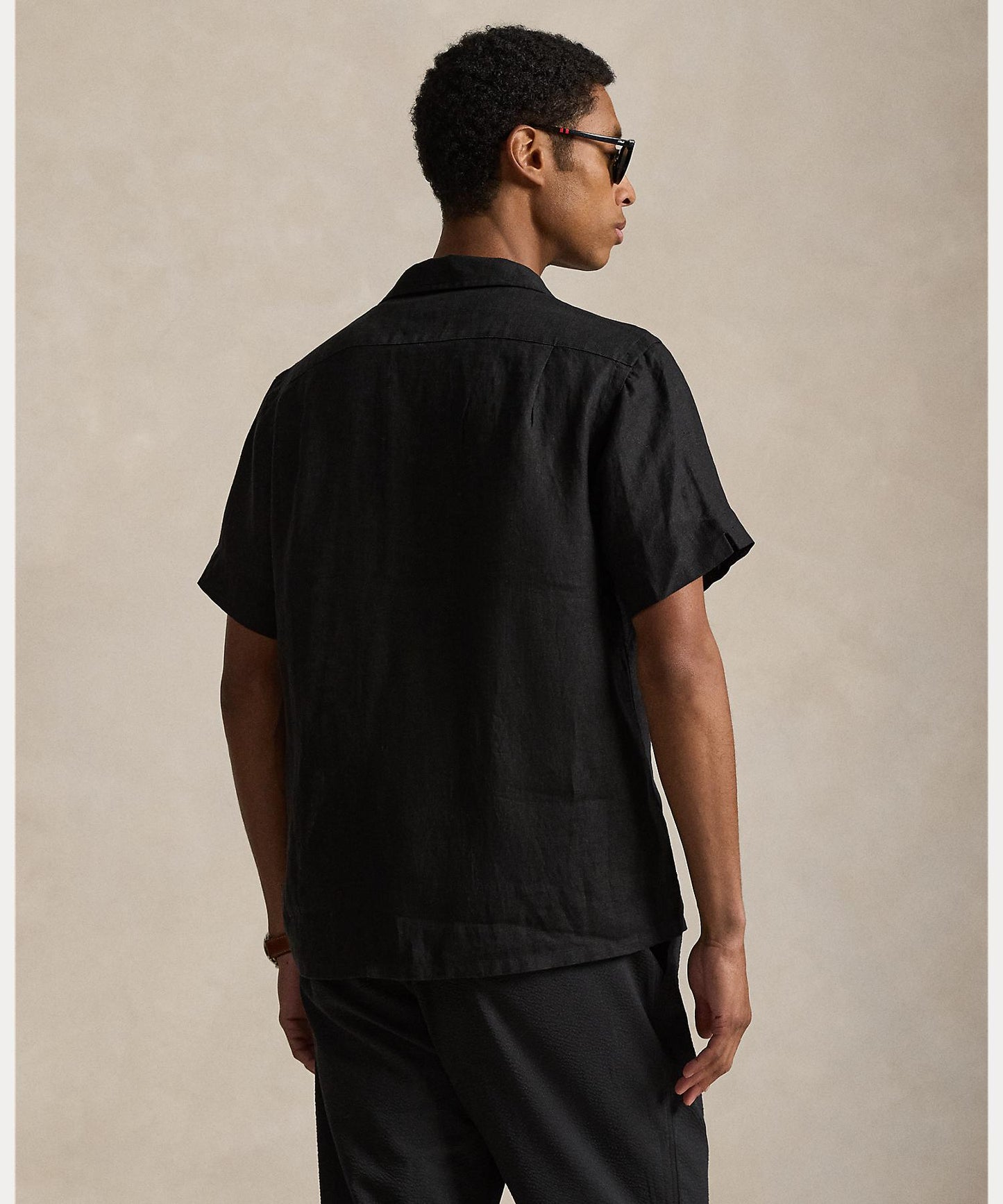 Classic Fit Linen Camp Shirt