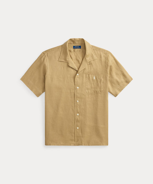 Classic Fit Linen Camp Shirt