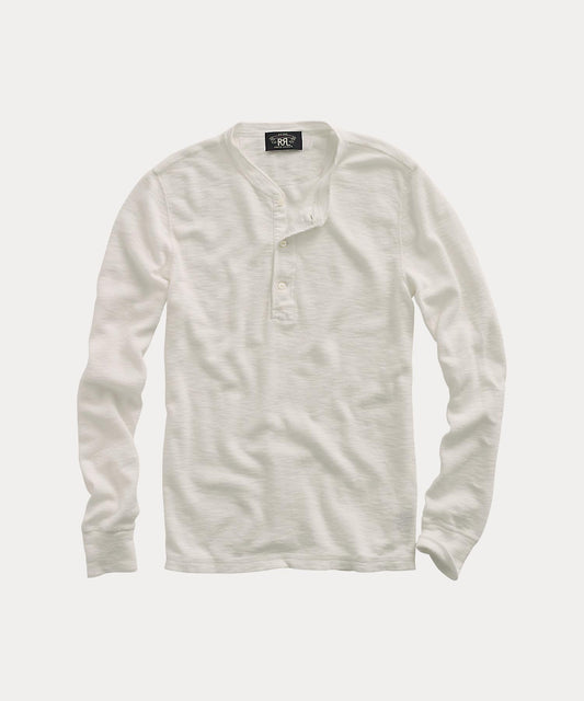HENLEY-LONG SLEEVE-KNIT-COTTON NOV TEXTURE