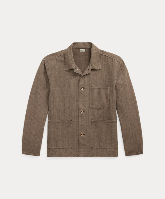 WATERFORD JK-SHIRT JACKET Y/D HERRINGBONE