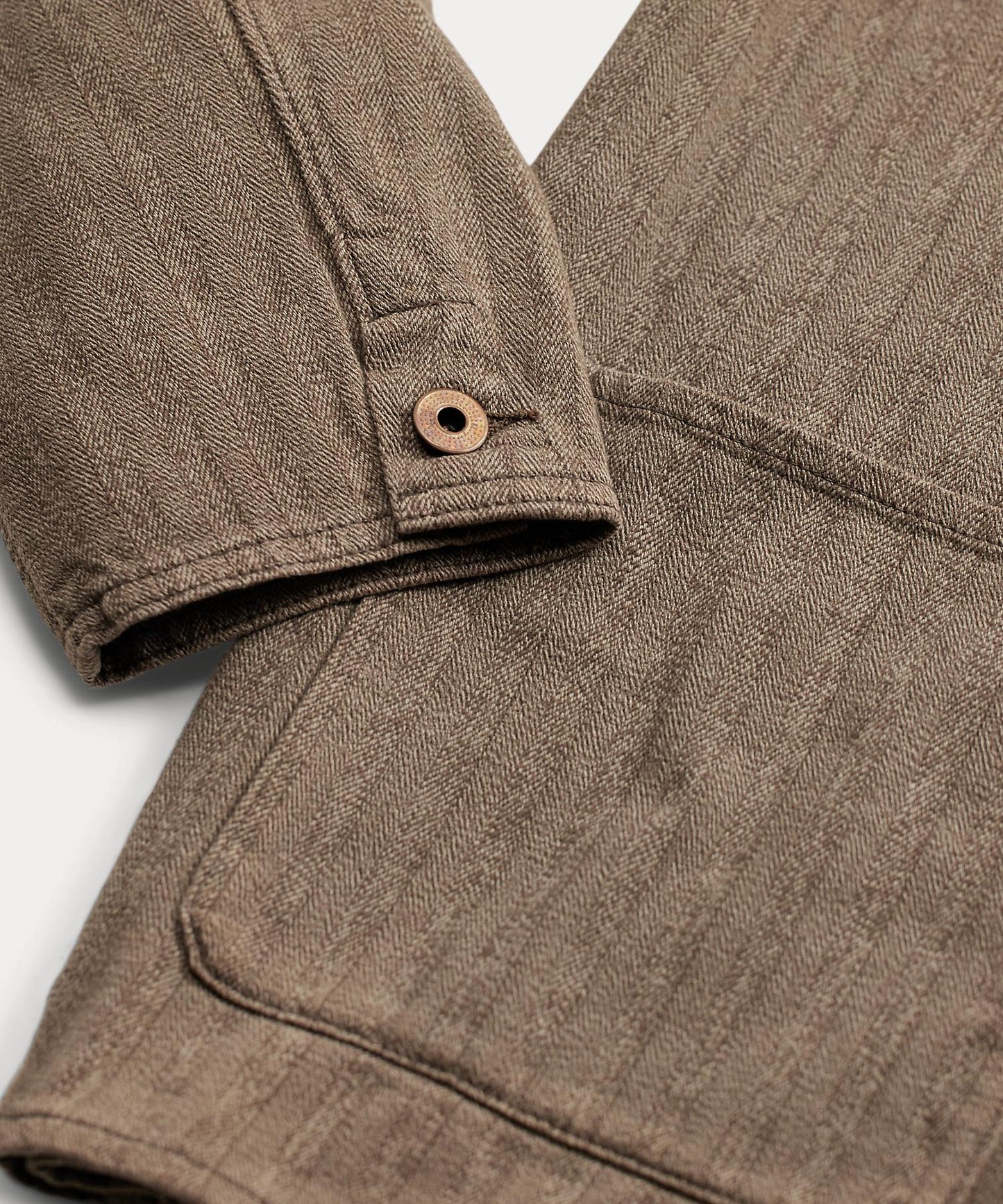 WATERFORD JK-SHIRT JACKET Y/D HERRINGBONE