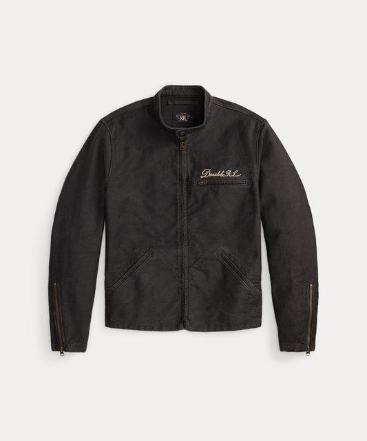 WOVEN-MOTO-JACKET COTTON JNG CLOTH