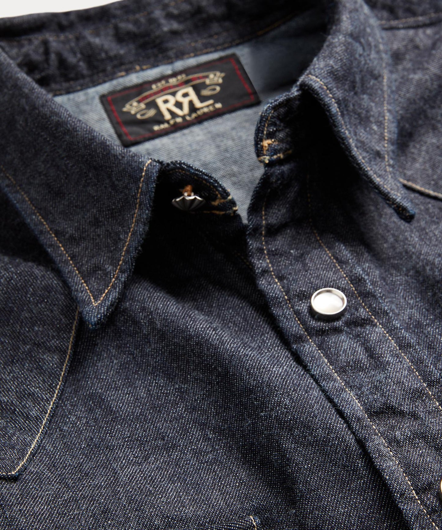 BUFFALO WEST-LONG SLEEVE-SPORT SHIRT-COTTON DENIM
