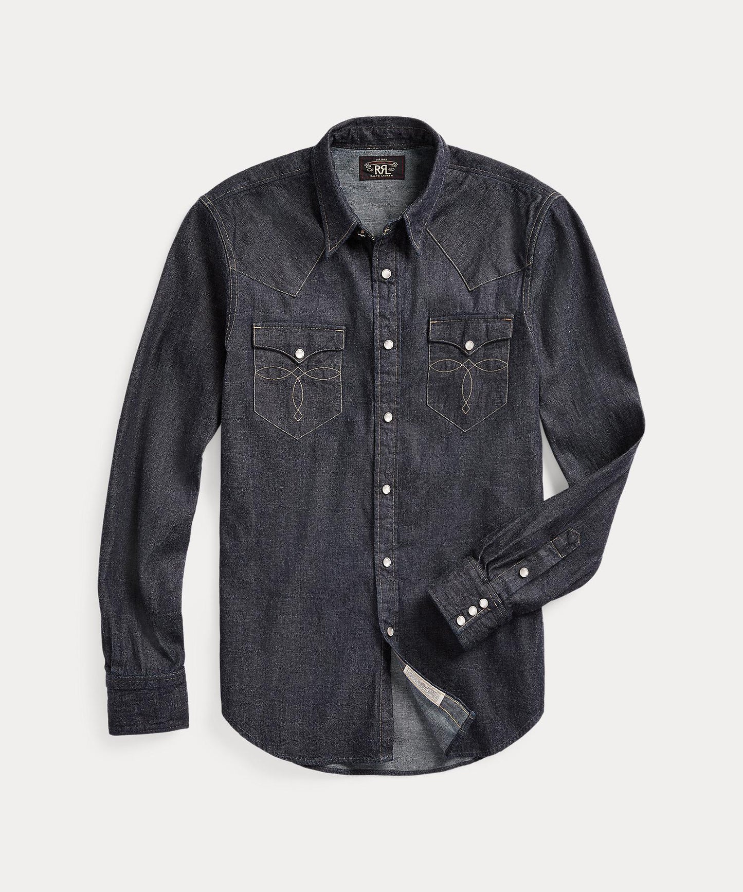 BUFFALO WEST-LONG SLEEVE-SPORT SHIRT-COTTON DENIM