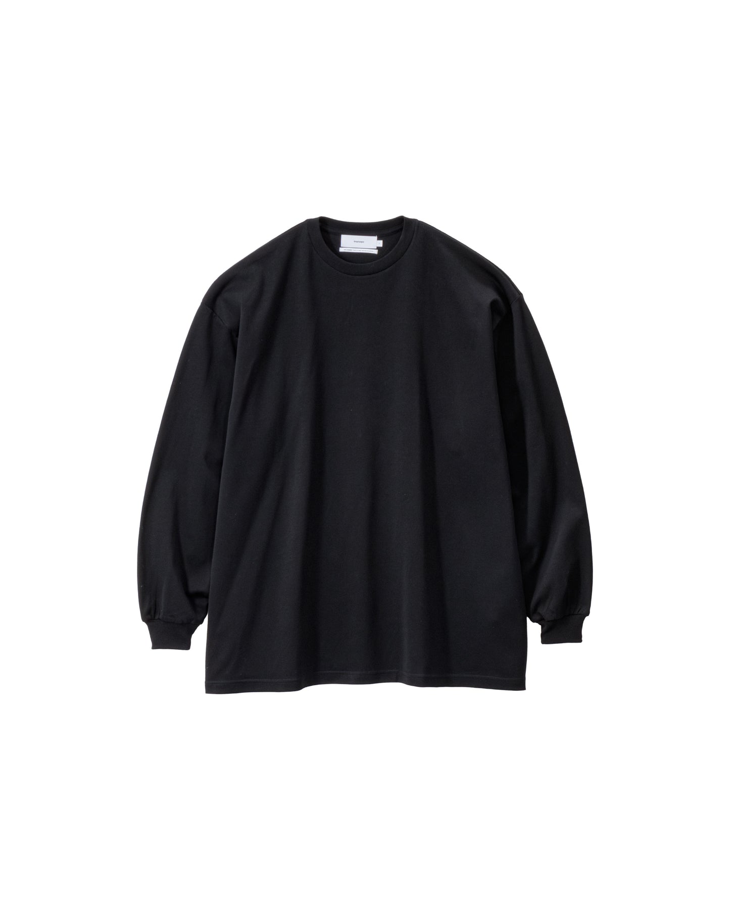 Brushed Mockrody Crew Neck L/S Tee BLACK