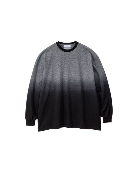 Gradient Border L/S Tee BLACK