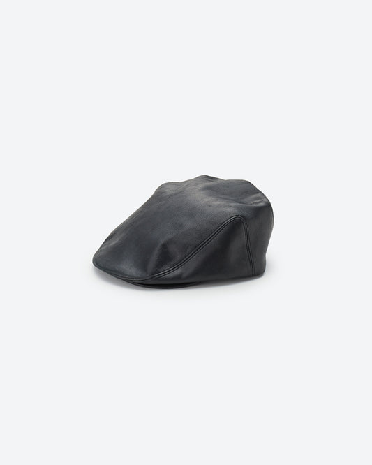 COWHIDE HUNTING CAP BLACK