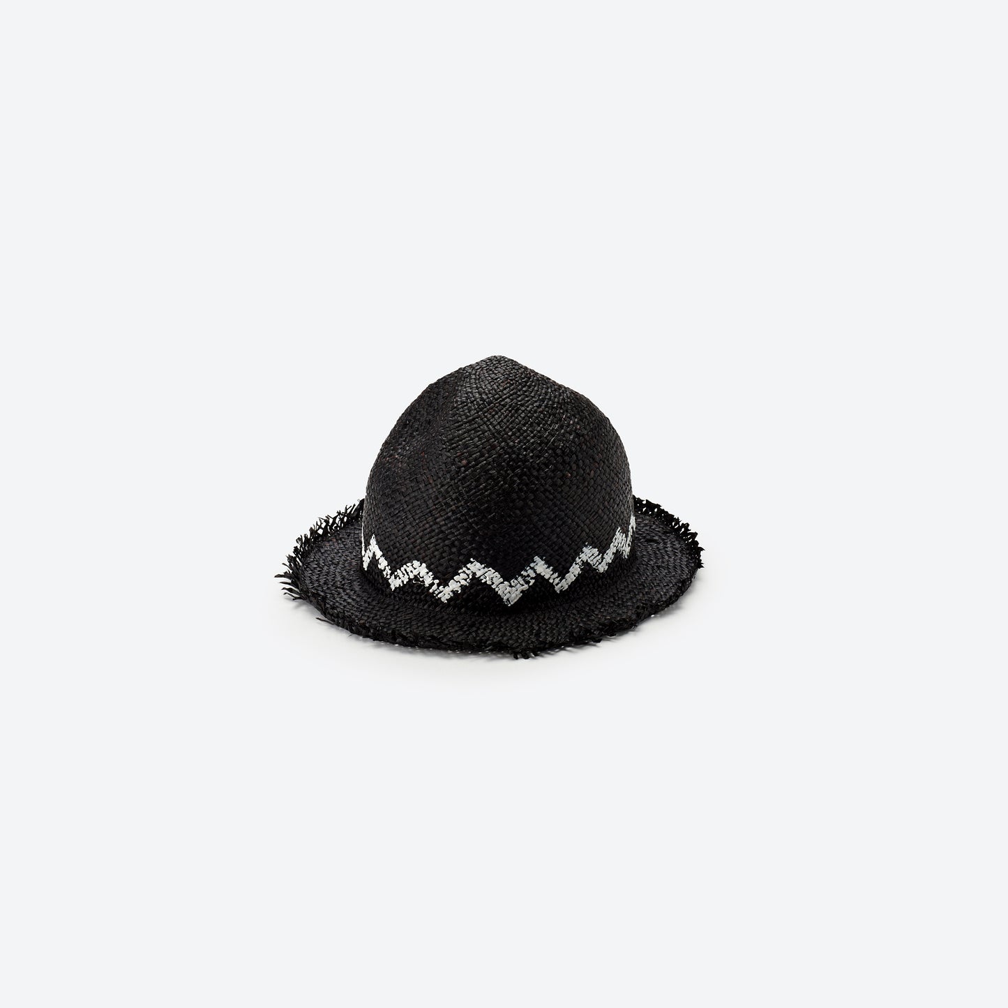 RAFFIA MOUNTAIN HAT BLACK